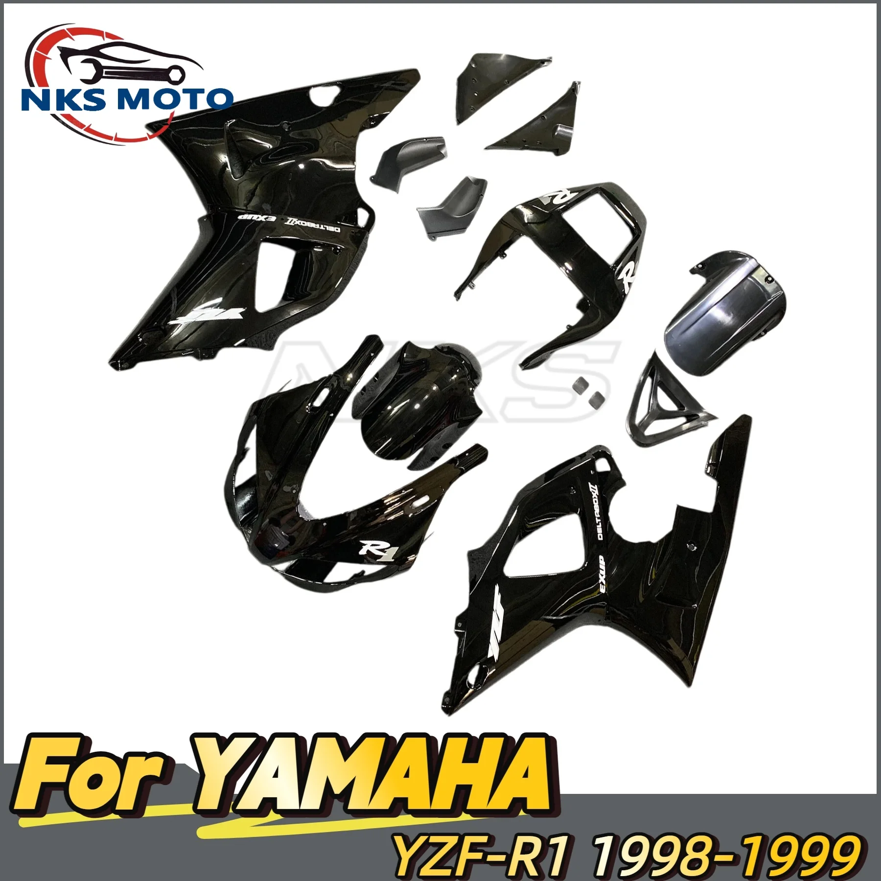 

Hot Red White Bodywork Set Fits For YAMAHA YZF-R1 YZFR1 1998 1999 YZF R1 98 99 Injection Motorcycle Fairings Kit
