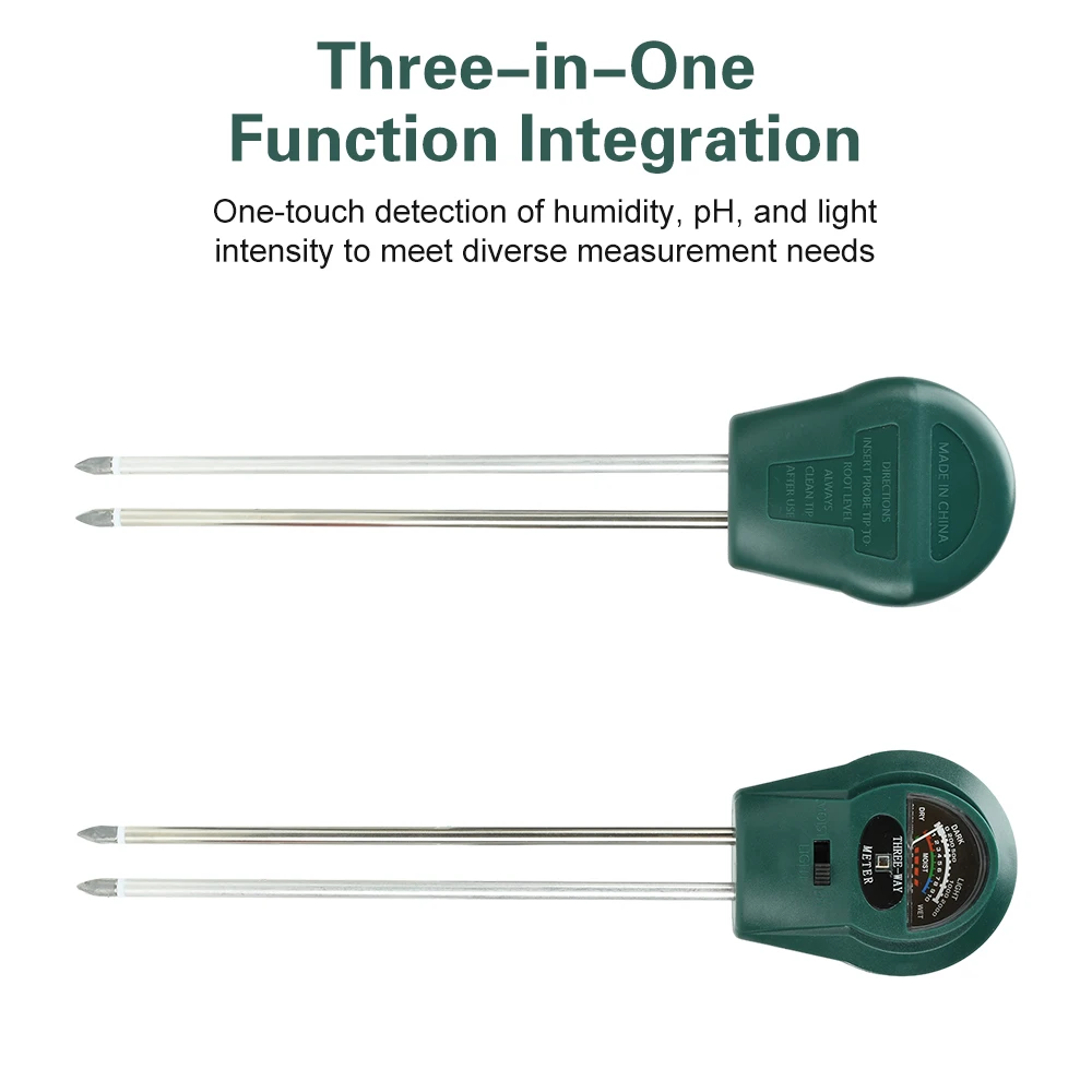 3 in1 Soil PH Tester PH Meter Sunlight Garden Flowers Soil Moisture Sensor Meter Plants Acidity Humidity PH Monitor Detector Ne