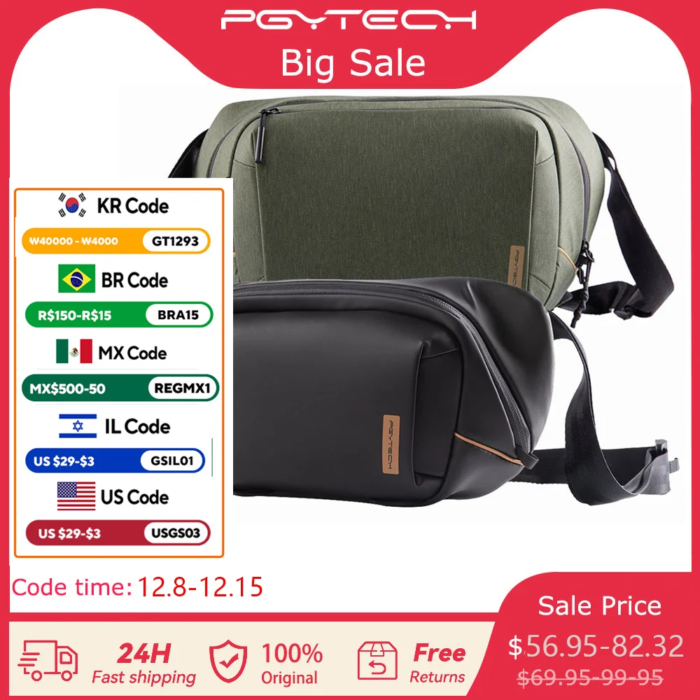 Borsa a tracolla per fotocamera PGYTECH OneGo Solo V2 4L 6L 10L Aggiornamento borse per fotocamera per fotografo professionale di alta qualità