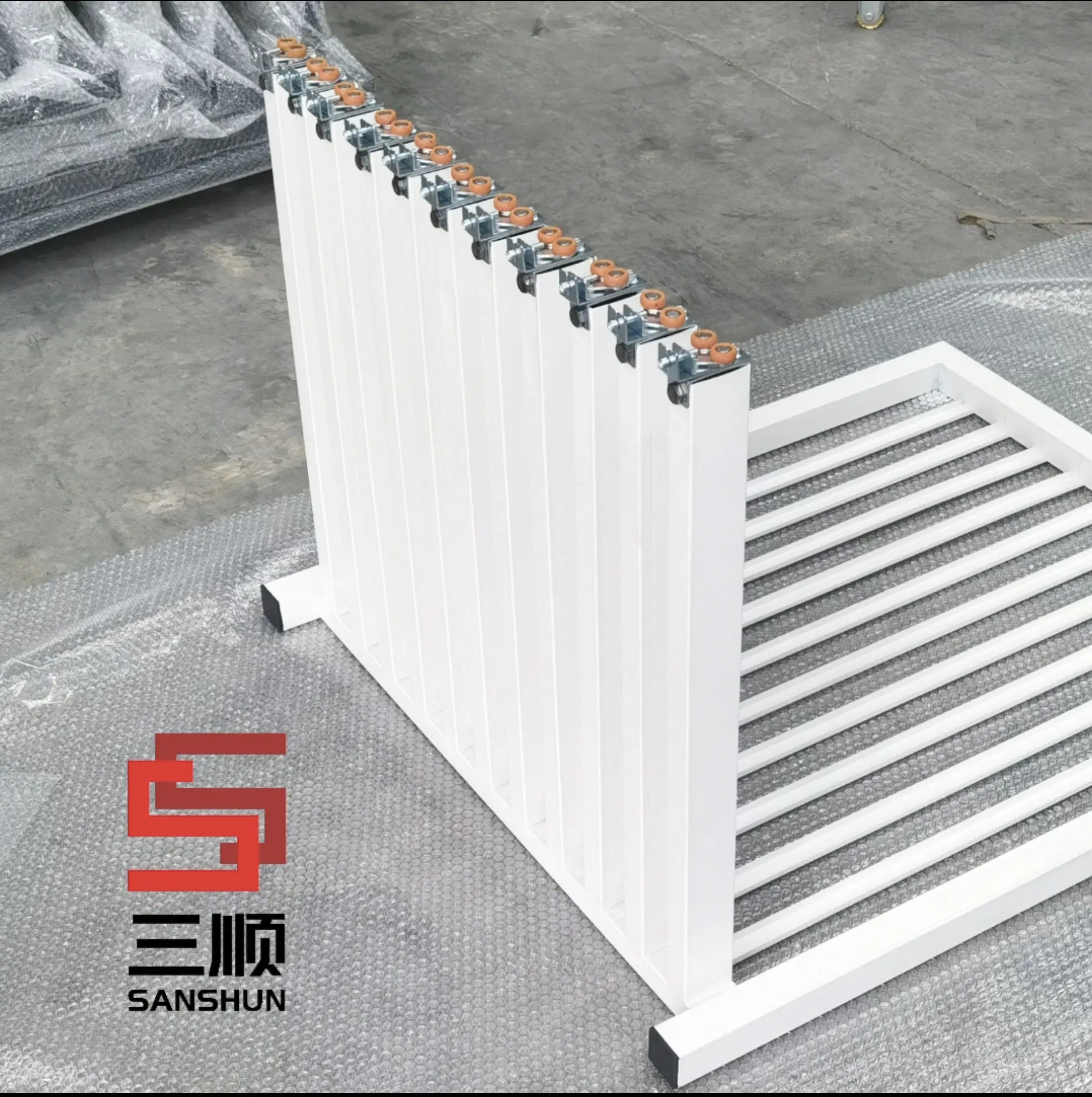 Tile pullingdisplay stand Largeslab rockslab sliding display case Multifunctional adjustment Mobile floor vertical display stand