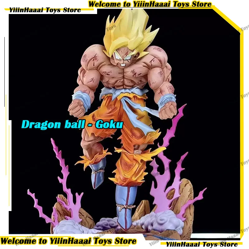 

2026 New Dragon Ball Anime Figures Super Saiyan Figure Goku PVC Figurine Collection Desk Ornament Toys Model Boy Birthday Gifts