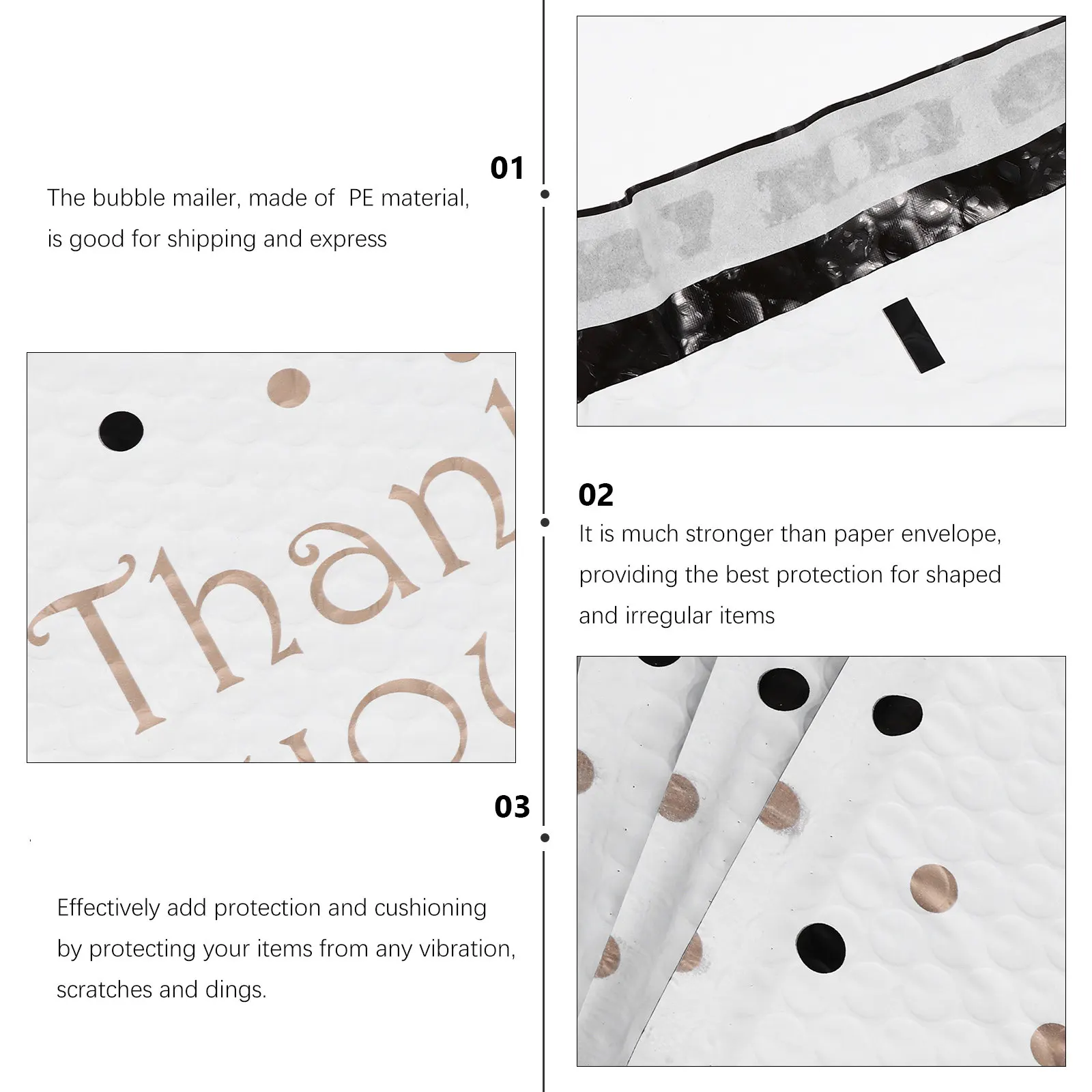 

25 Pcs Packaging Bags Bubble Envelope Mailer Package Mailers Bulk for Shipping Mailing Packing