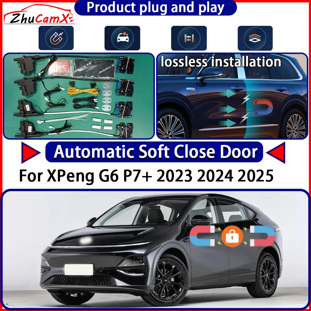 

Электрический привод дверного замка OEM для XPeng G6 P7+ 2023 2024 2025 Комплект мягкого закрытия двери Система защелки с автоматической выдвижной дверью Легко закрывается