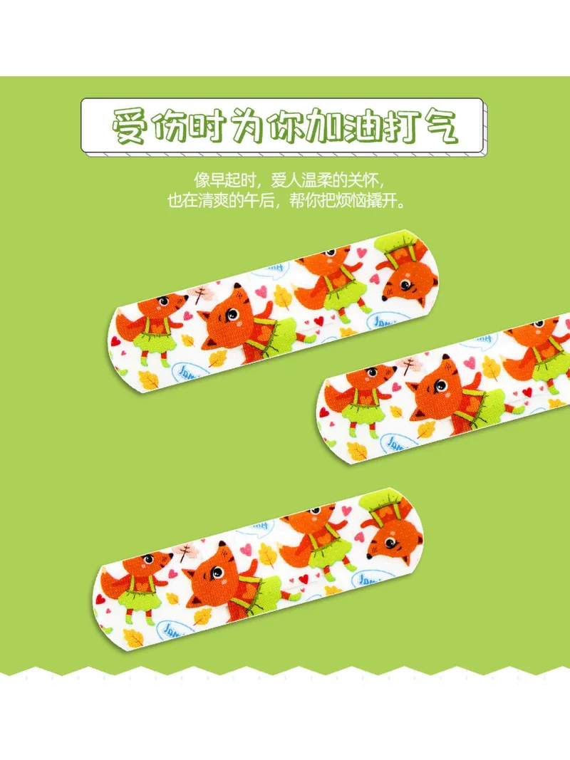 100pcs Cartoon Animal Pattern Waterproof Hemostasis Kids Band Aid Stickers Adhesive Bandage Wound Strips Plasters for Children