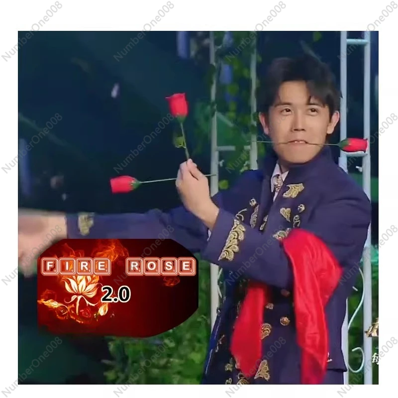 High Quality Metal Rod Magic Prop Rose One to Three Change Performance Stage Magic Trick Tool for Show Business Event