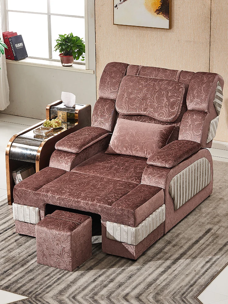 Foot massage sofa, electric foot bath, sofa, reclining chair, massage bed,  bath, ear washing, bathing center