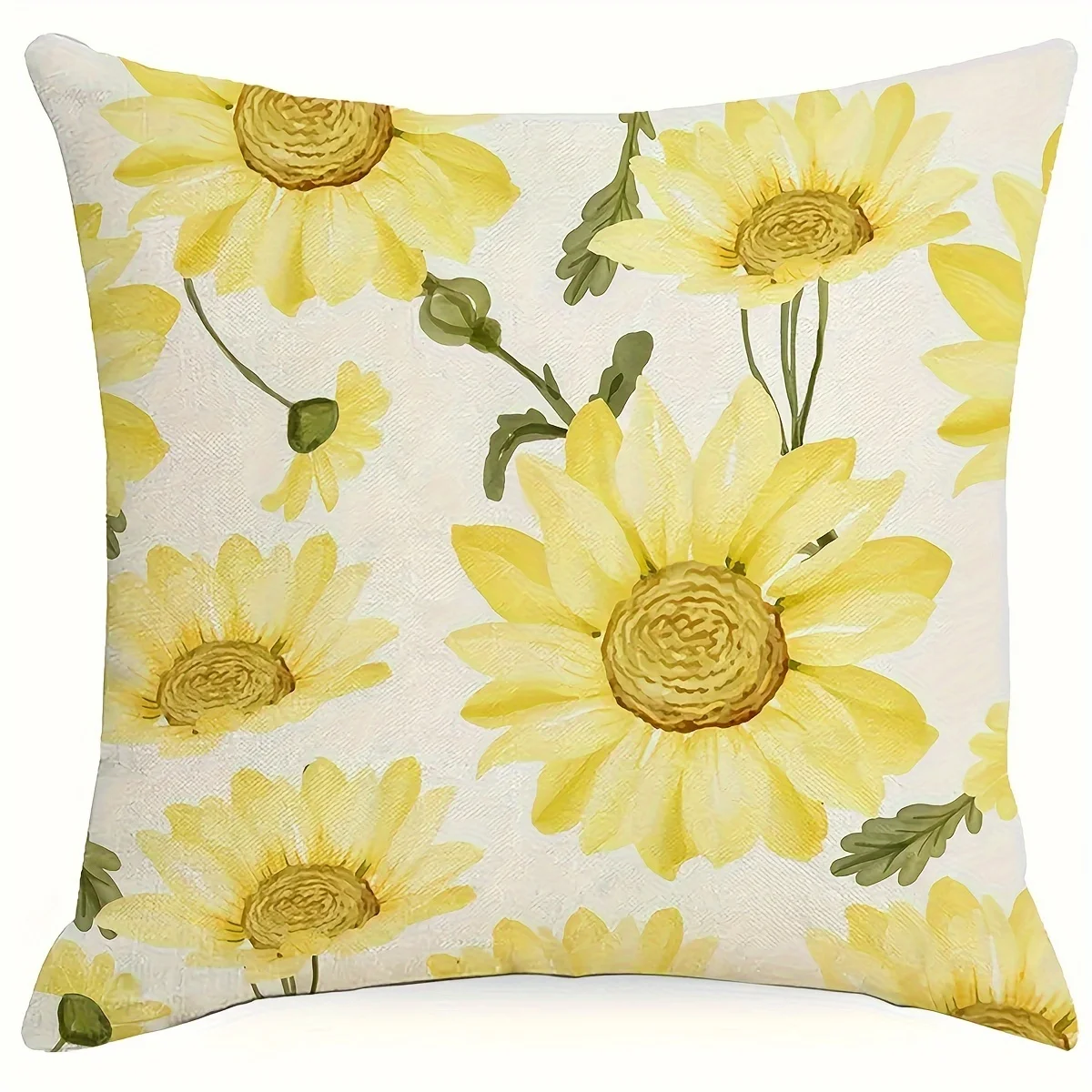 

Чехол на подушку из 4 предметов, акварельный цветок в скандинавском стиле, принт «HELLO Sunshine», украшение для гостиной и двора