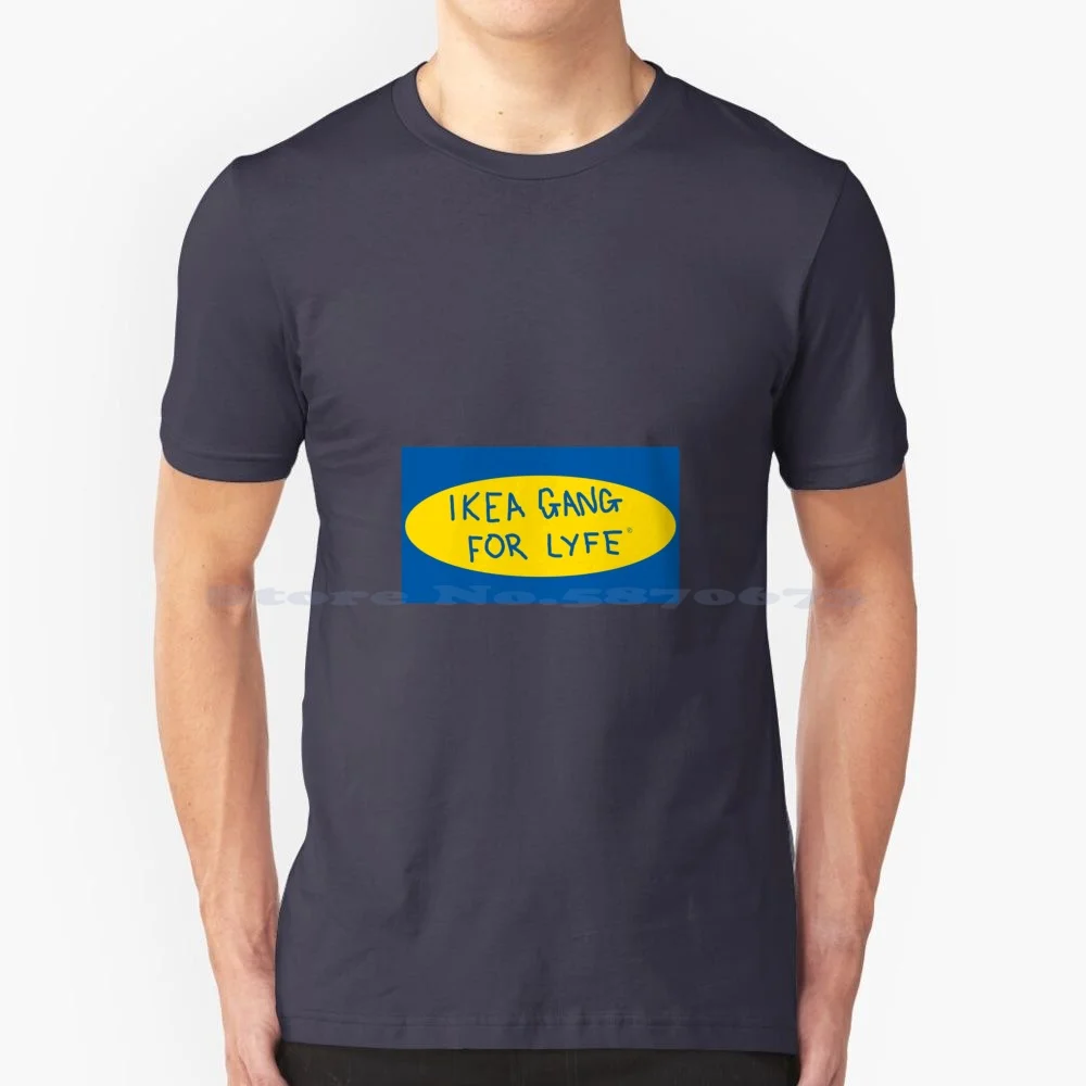 Gang T Shirt 100% Cotton Tee Gang Hat Meme Pewdiepie Sweden Funny Joke Blue Yellow