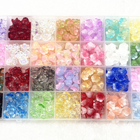 New 20pcs 7X12mm Colorful Bellflower Lampwork Beads Caps Glass Spacer Beads for Jewelry Making DIY Handmade Bracelets Hairpin