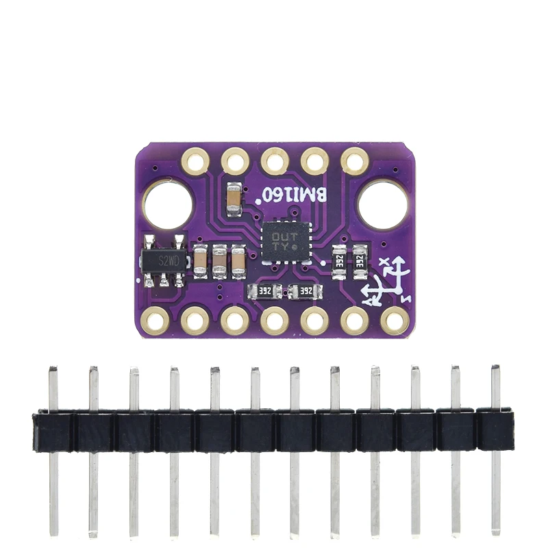 TZT 1/3PCS BMI160 6DOF 6-Axis Rate Gyro Gravity Accelerometer Sensor Module IIC I2C SPI BMI160 image 6