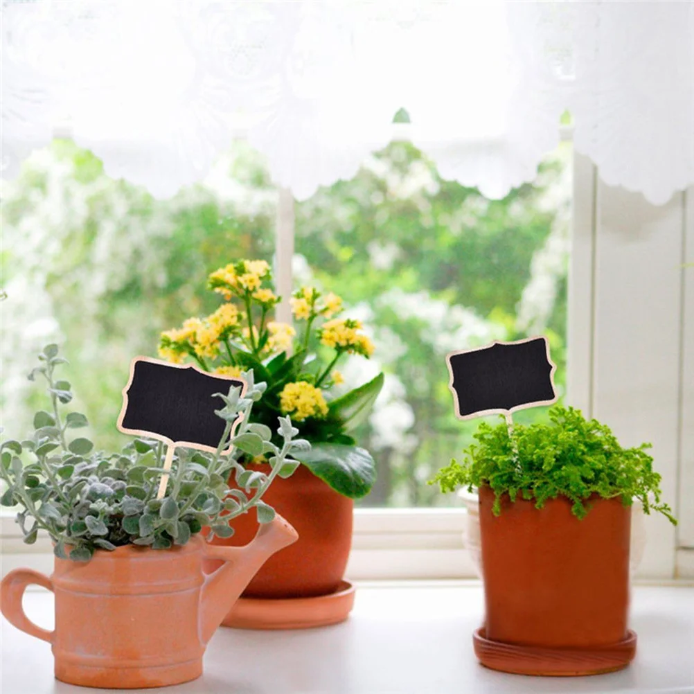 

20Pcs Mini Chalkboard Signs Blackboard for Home Garden Plant Tags Wedding Decor Message Board Mini Chalkboards
