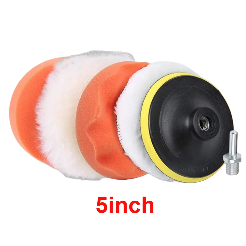 3/4/5 بوصة رغوة وسادة عازلة عدة قابلة لإعادة الاستخدام سيارة التلميع منصات الإسفنج رغوة عدة التلميع الصبح نظيفة البولندية عازلة عجلة الحفر الملمع