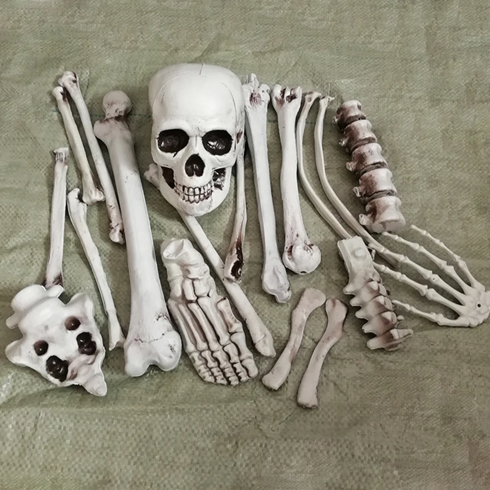 Simulation Set Halloween Kunststoff Knochen Dekorationen für Spukhaus Friedhof Party Knochen Dekoration Lieferungen