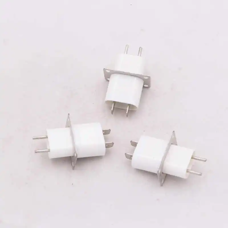 3 pçs original forno de microondas magnetron soquete magnetron terminal conector com capacitor para midea/galanz/haier peças