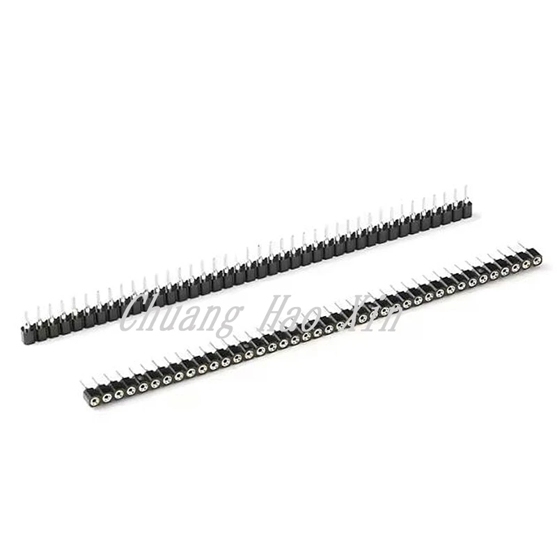 

10 шт., 40P, гнездовой разъем, 1x40 контактов, 2,54, круглый гнездовой разъем, 1*40 отверстий, один ряд, игольчатый разъем, ряд отверстий для сиденья