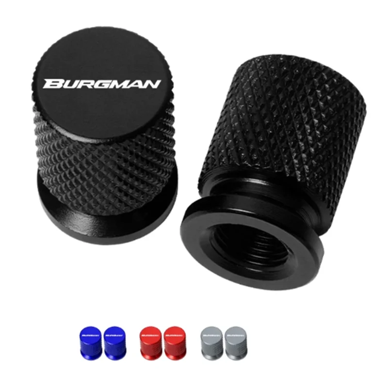 For Suzuki BURGMAN 650 400 125 200 250 AN650 AN400 AN125 AN200 CNC Accessorie Wheel Tire Valve Stem Caps Airtight Covers