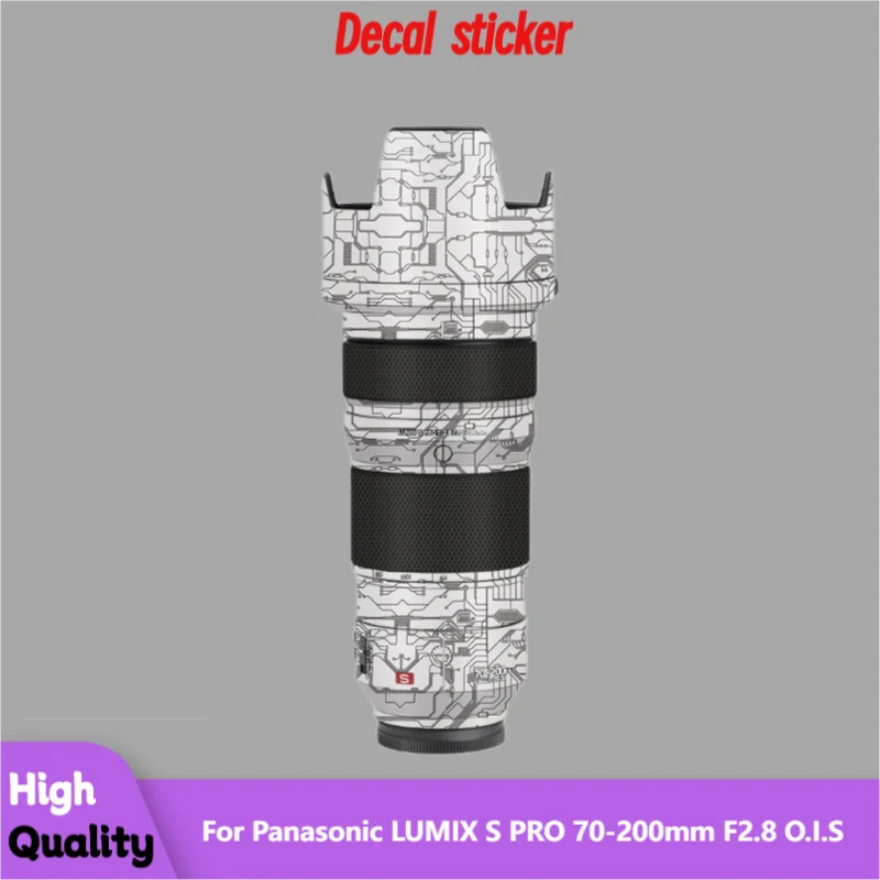 

For Panasonic LUMIX S PRO 70-200mm F2.8 O.I.S. Lens Sticker Protective Skin Decal Vinyl Wrap Film Anti-Scratch Protector Coat