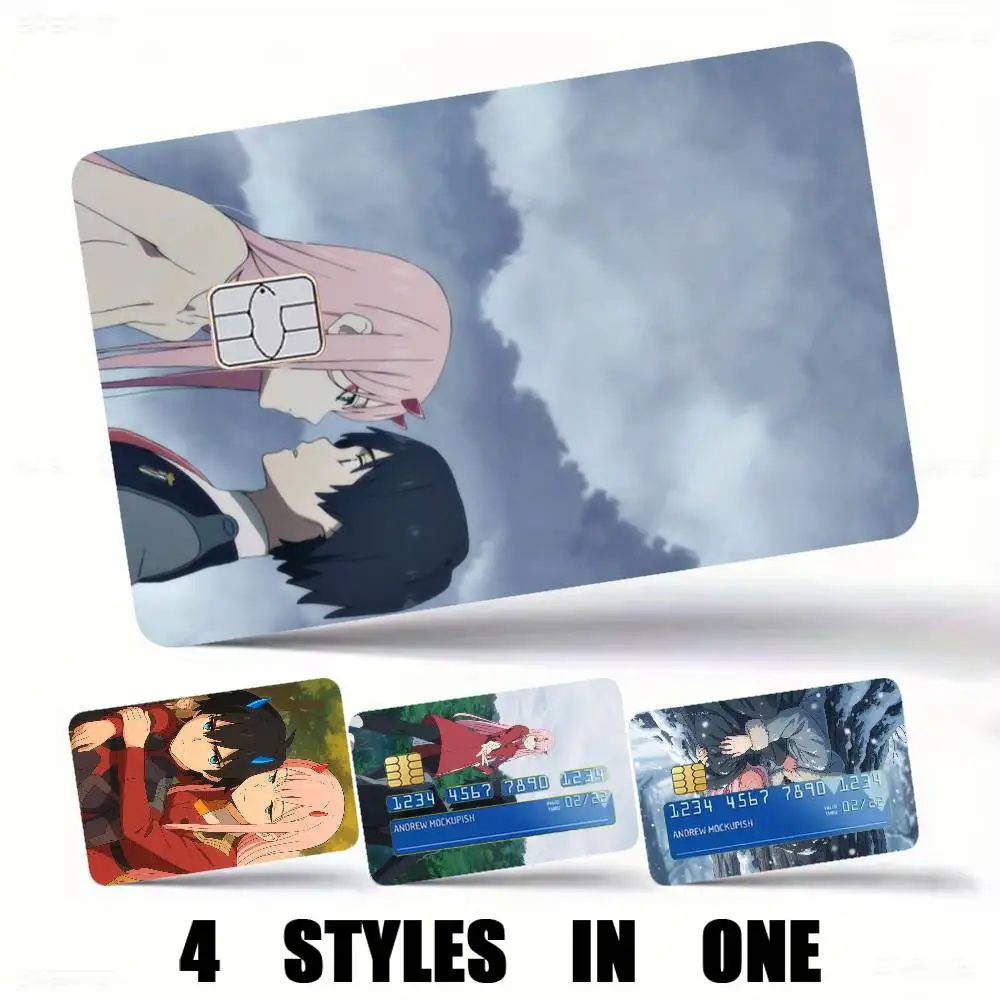 Darling In The FranXX Anime-e Credit Card HD Stickers Premium matte film effectively prevents fingerprints and daily abrasion.
