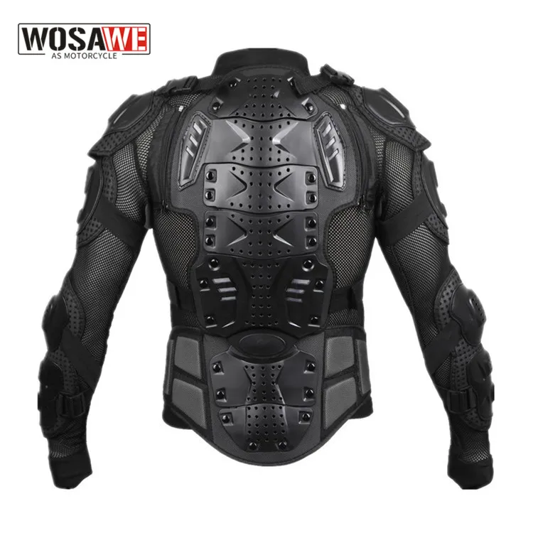 

WOSAWE Adult Motorcycle Armor Vest Chest Back Protection Motocross Ski Skateboard Safety Jacket Moto Wear Protective Gear