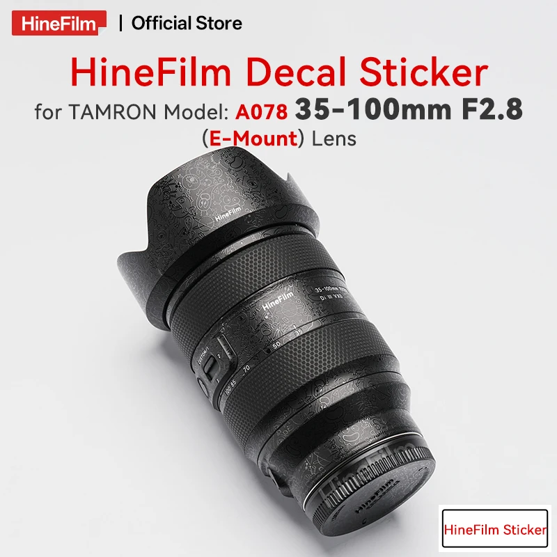 

Наклейка-скин Hinefilm для объектива Tamron 35-100 F2.8 для Sony, защитная пленка для объектива 35-100mm F2.8, наклейка-обертка для объектива 35 100