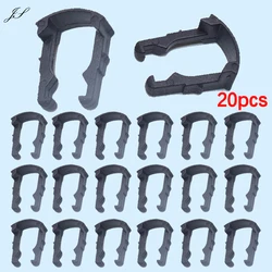 20Pcs Car Clips Fuel Filter Tubing Connector Black Plastic Fastener Clips For Skoda Octavia VW Bora Jetta клипсы для автомоби