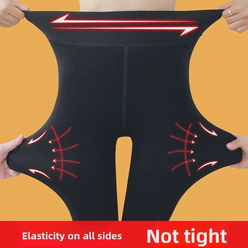 سراويل غير مرئية مفتوحة المنشعب، سراويل شتوية، ملابس خارجية نسائية من صوف الضأن، سراويل قطنية حرارية سميكة، في الهواء الطلق،