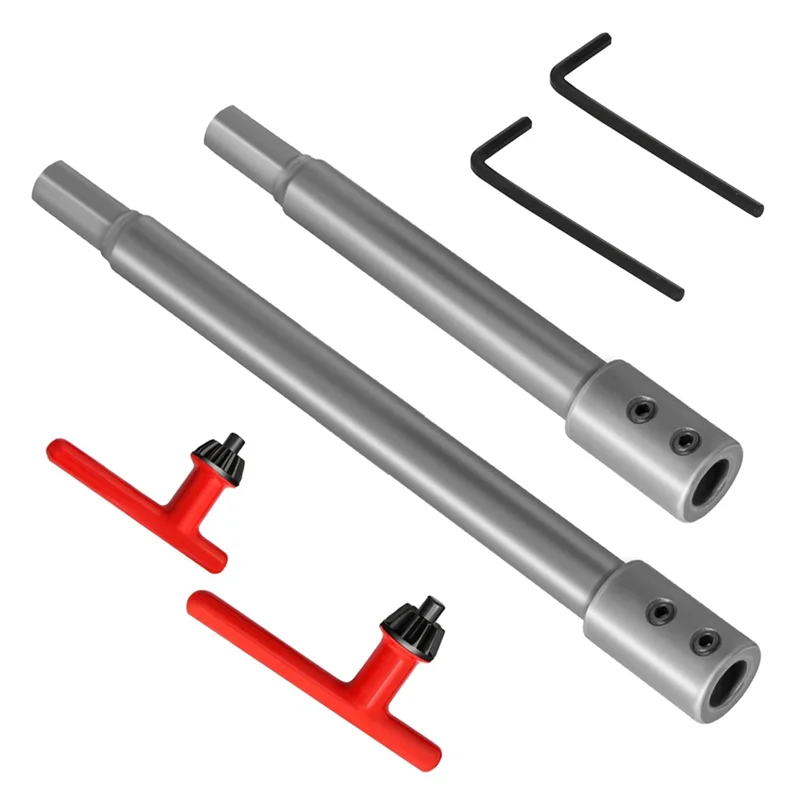

ABWR-Hole Saw Extension For Adding Over 5-3/4 To 8-3/4 Inches Of Drilling Depth- 2Pcs 7"& 10" Bit Extension For 3/8" Drill Bits