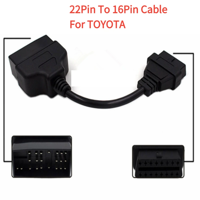 NEW for Toyota/Audi/GM/Mazda/Nissan/BENZ 38/22/14/12/17Pin To OBD2 16Pin  Connector Adapter OBDII Female Repair Cars Cable Line