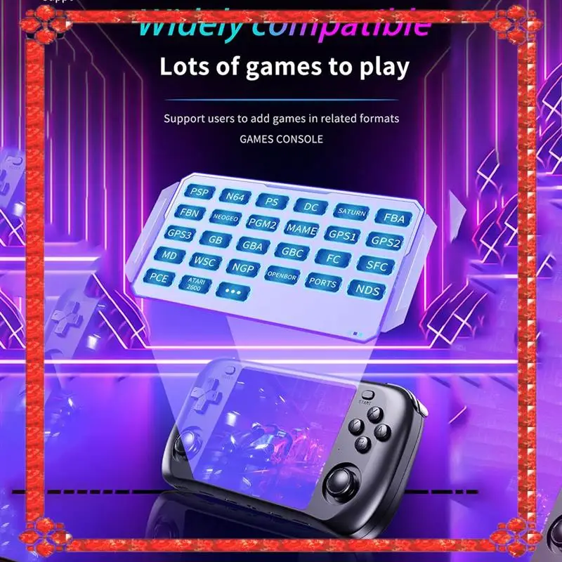 تسليم 24 ساعة H36S 3.5 بوصة جيب وحدة تحكم بجهاز لعب محمول 64G لمحاكيات ألعاب الفيديو المحمولة PSP/PS1/GBA/SNES/NES #2