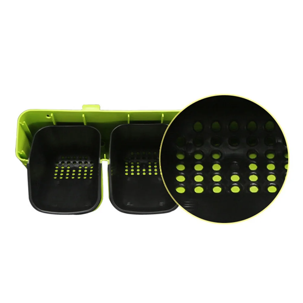 الضوء الأخضر الحائط زارع مع ثقوب الصرف العمودي حديقة ديكور لشرفة سياج فناء ساحة الراتنج اناء للزهور