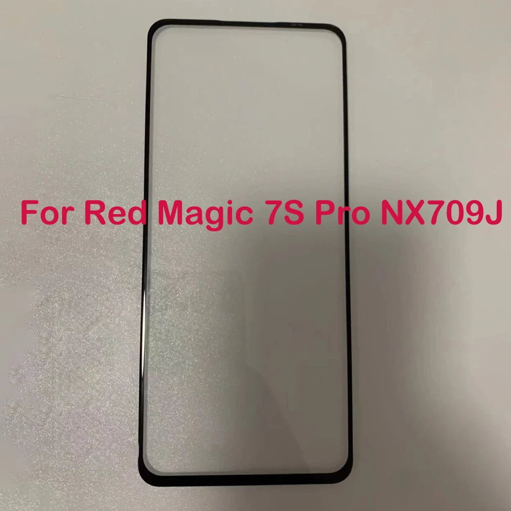 For Red Magic 7s Pro NX709s Front Outer Glass Lens Repair Touch Screen Outer Glass without Flex cable For Red Magic7S Pro