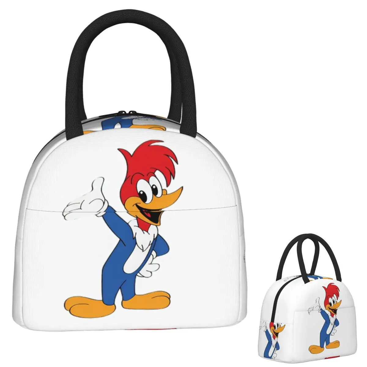 

Woody Woodpecker Insulated Lunch Bag for Women Kids Portable Food Boxes Thermal Lunch Box Tote
