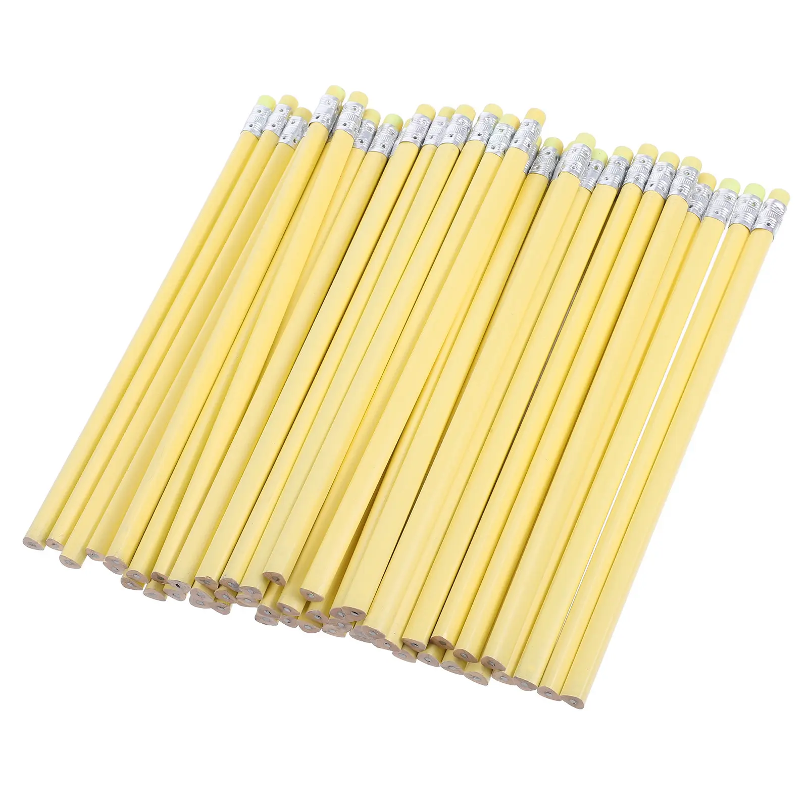 50Pcs Premium Wood Triangular Pencils with Erasers Designed for Young Learners Preschool Kindergarten Beginners Writing Drawing