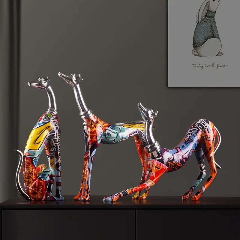 Art Deco Resin Dog Sculpture 4