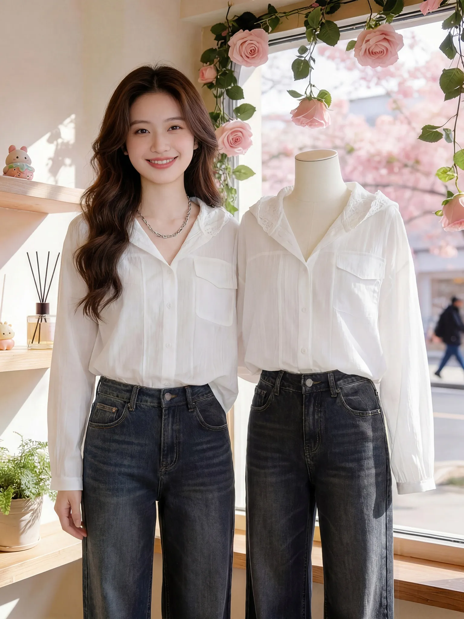 

White Sun Protection Long Sleeve Shirt for Plump Women Summer New Style Slimming Open Cardigan Outerwear Comfortable Breathab...