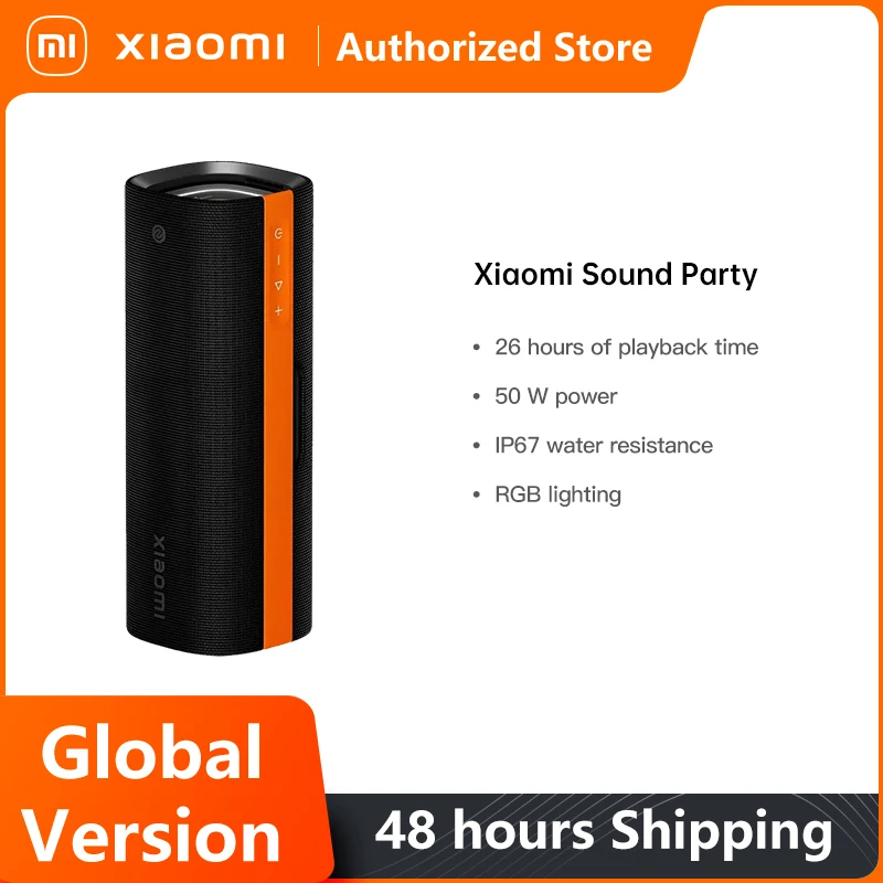 샤오미 사운드 파티 글로벌 버전 휴대용 블루투스 무선 스피커 5200mAh 고품질 야외 사운드, 야외 사용에 적합한 내구성
