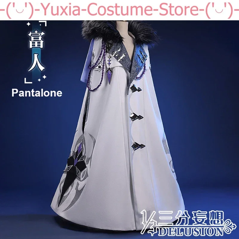 Anime! Genshin Impact Fatui Pantalone Scaramouche Game Suit Handsome Cloak Uniform Cosplay Costume Halloween Party Outfit