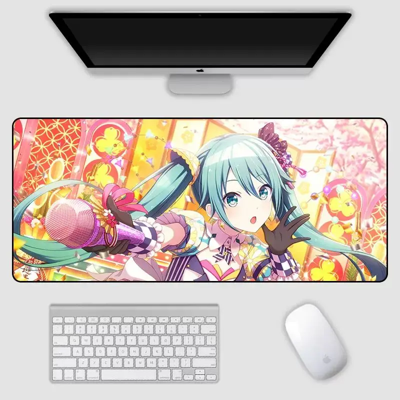 Setup Gamer Accessories Art Table Laptop  Mouse Pad Kawaii Gaming Pad on The Tableanime Mouse Mats Mouse Carpet Rug Keyboard Pad