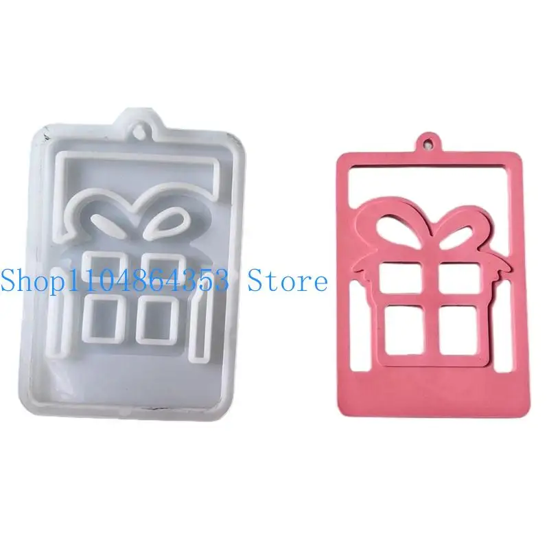 652F Reusable Silicone Mold For Making Festival Keychains Gift Label And Party Decorations Decorative Pendant Mould
