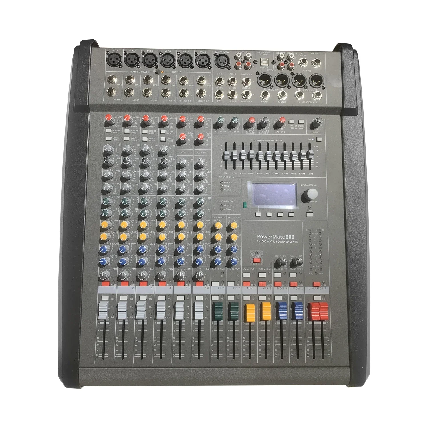 

Cheap Price Professional Pm600-3 1:1 Audio Mixer 6 Channel 99 Effects Dsp Mixers 1000w Power Amplifier Pm 600 Audio Power Mixer