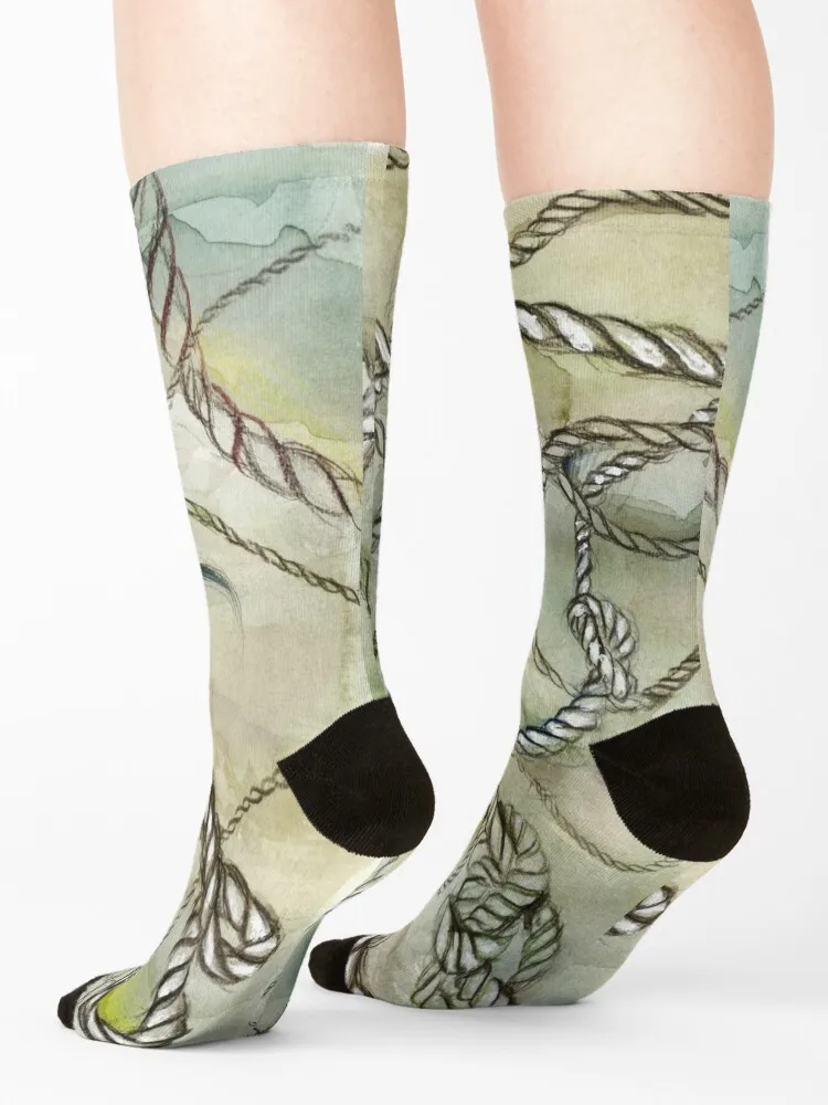 ROPES Socks anime retro Lots Non-slip Socks Men's Women's