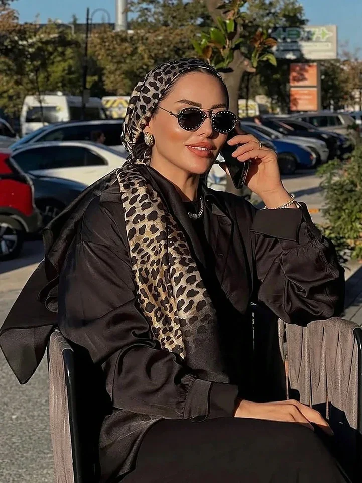 

Luxury Brand Women Leopard Print Scarves Shawl Lady Wrap Soft Female Europe Designer Beach Bandanna foulard muffler pareo