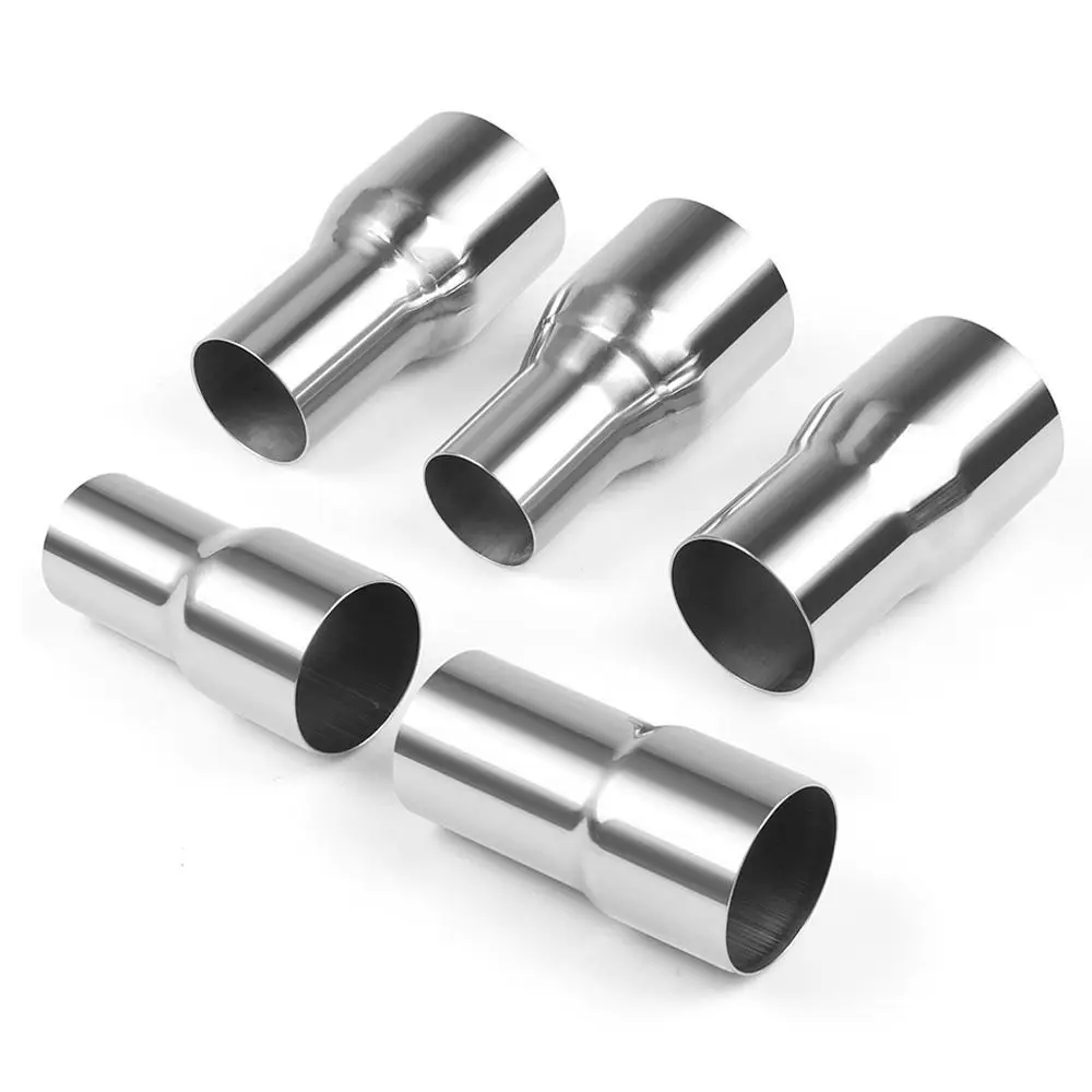 Stainless Steel Automotive Modification Exhaust Pipe Universal Straight Intake Pipe Connector Car Modification Exhaust Pipe