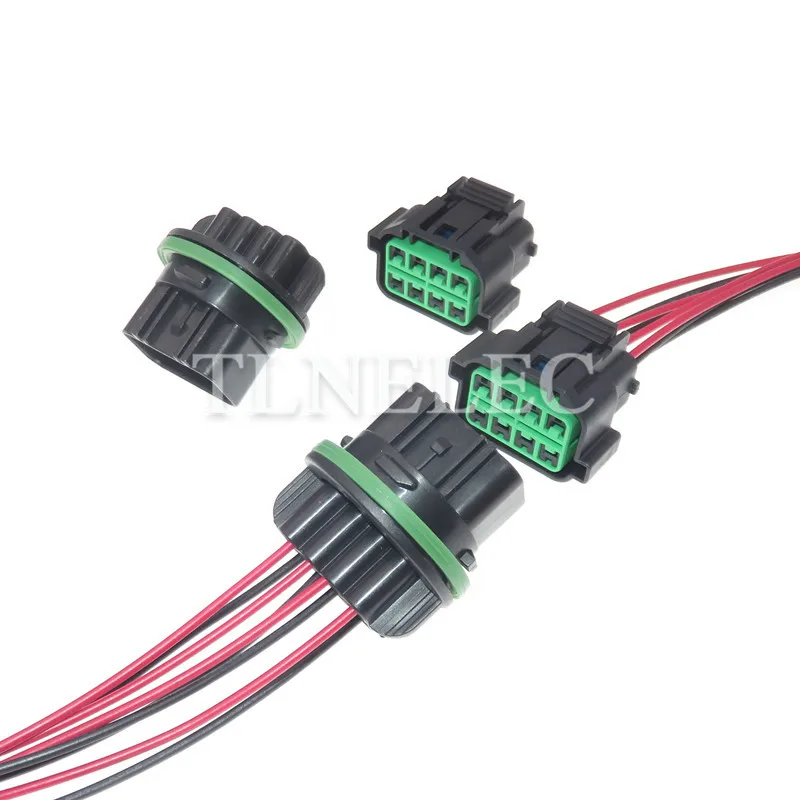 8 Pin Way สายไฟที่มีสายไฟไฟหน้าปิดผนึกซ็อกเก็ตสำหรับ HYUNDAI Sonata KIA K2 K3 K5 HP066-08021
