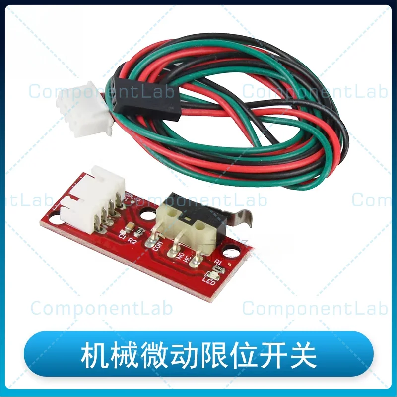 Mechanical micro-motion limit switch module, impact collision sensor with wiring, 3D printer engraving machine accessories