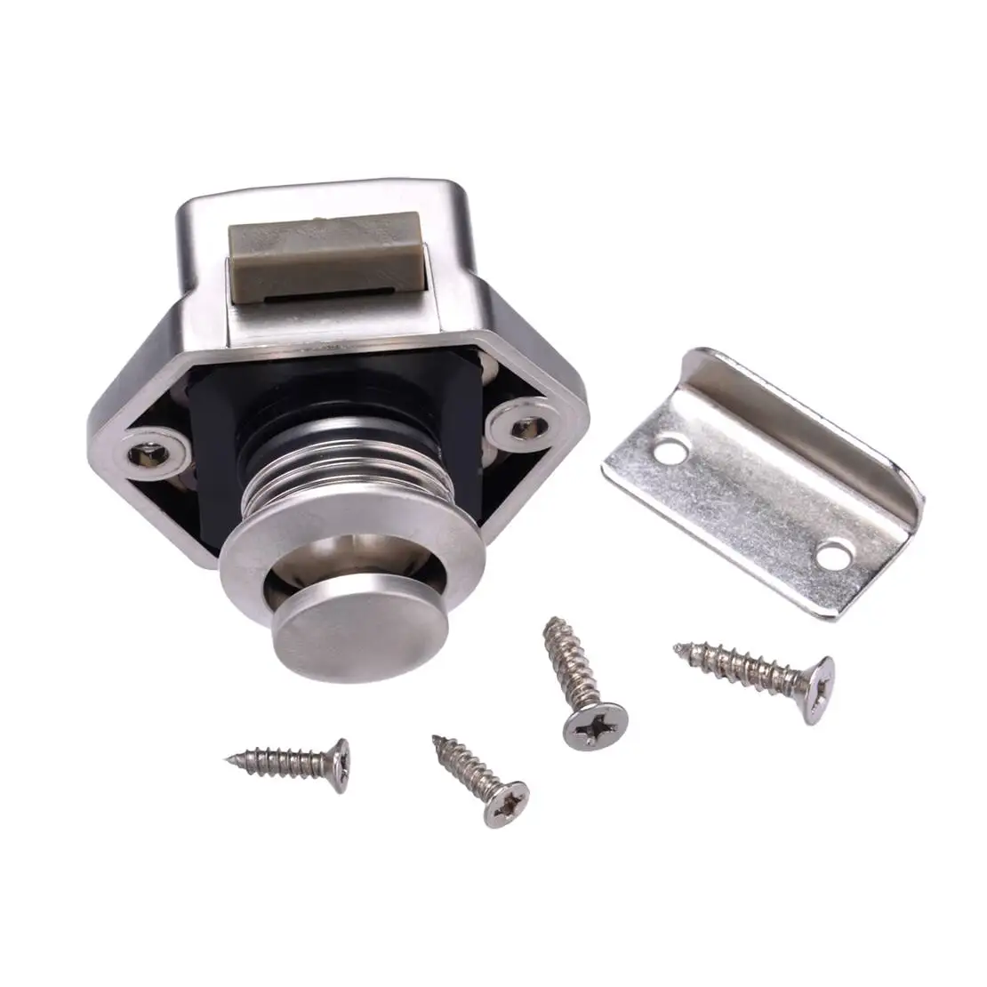 

1 Set Boat Yacht RV Trailer Door Drawer Cabinet Cupboard Table Filing Keyless Push Button Lock Latch Furniture Hardware