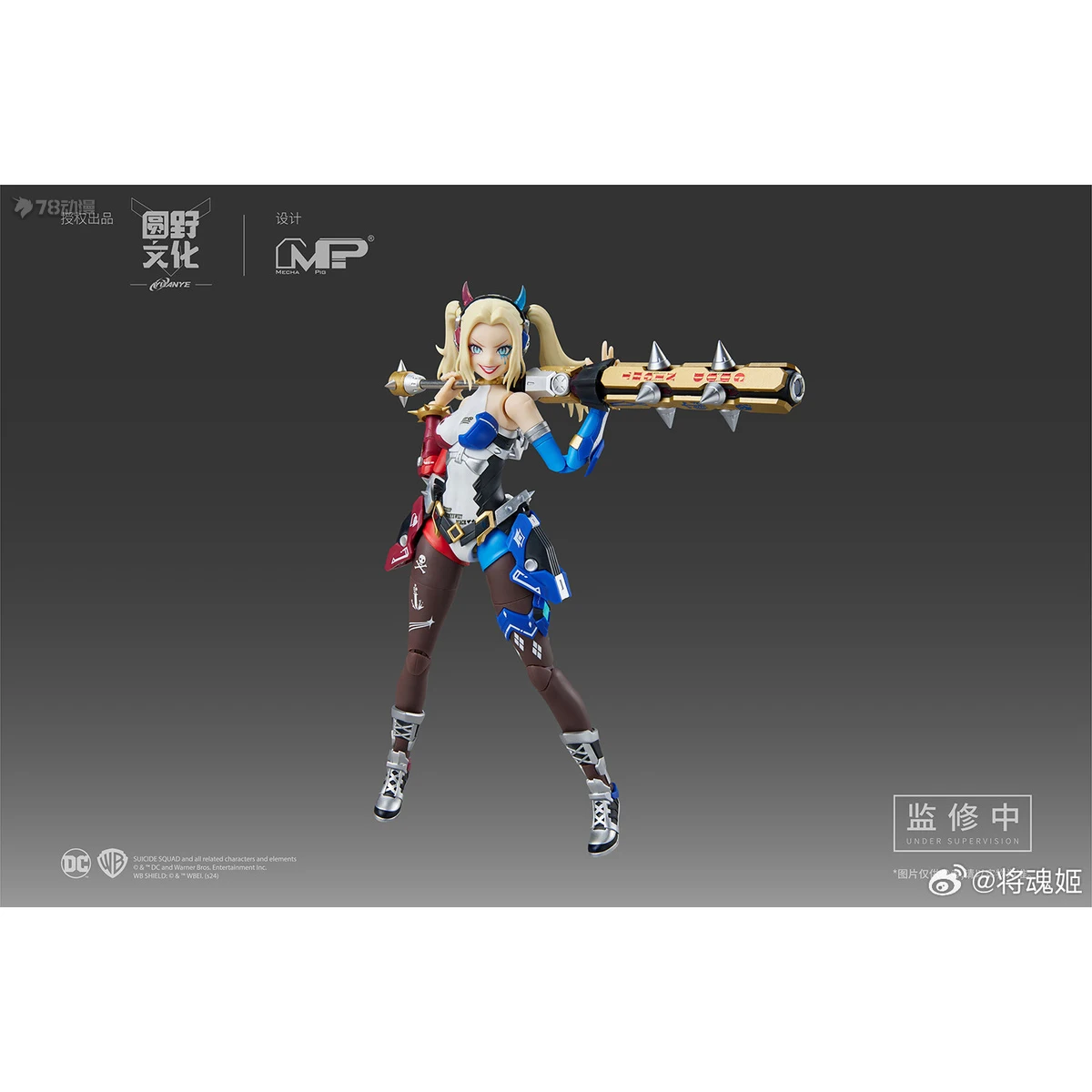 OriginalASSEMBLE SOUL QUEEN DC HARLEY QUINN  Anime Action Figure Assembly Model Toys Collectible Model Ornaments Gifts For Child