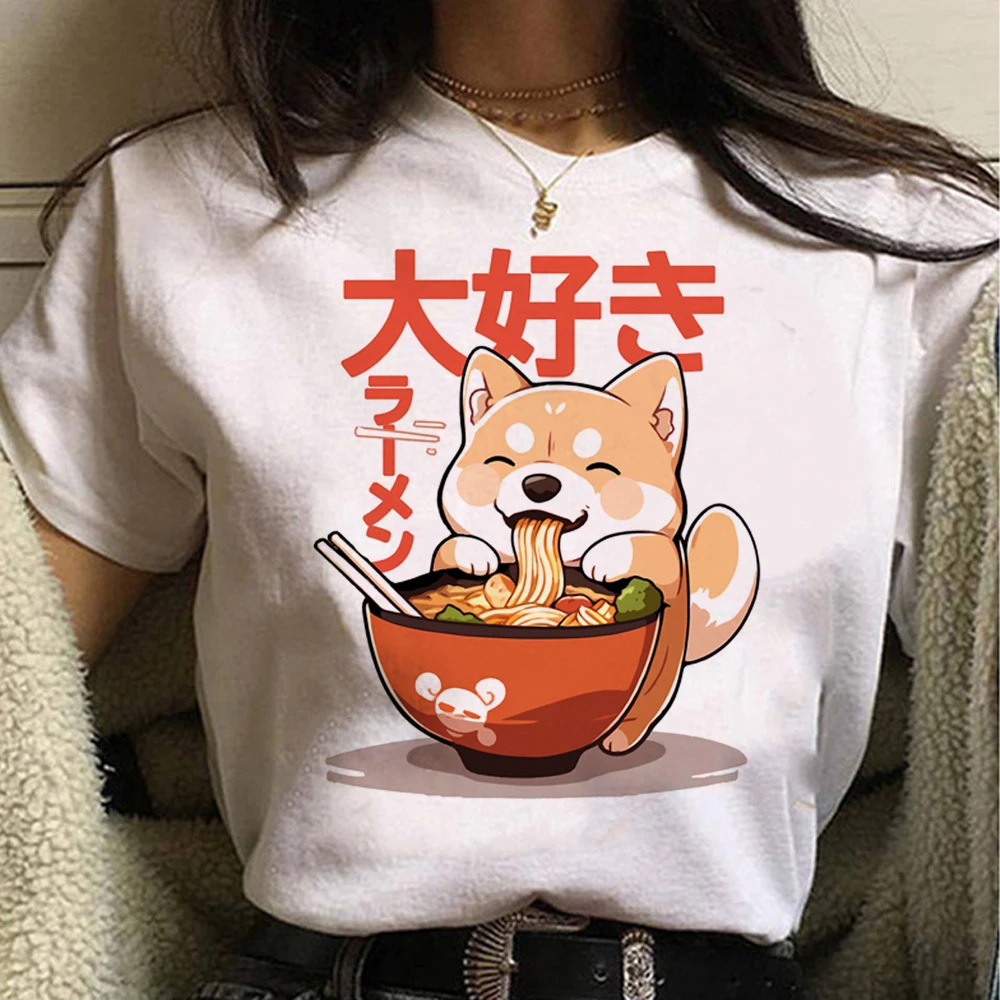 Shiba Inu Tee women harajuku streetwear t shirt girl streetwear funny designer clothes