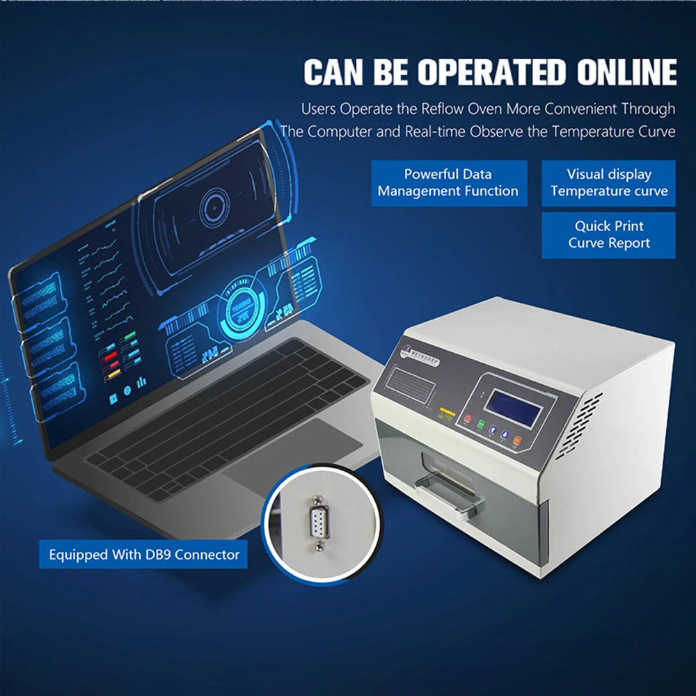 

Hot sale Precision Lead-free Reflow Oven With the Circuit Adopts High Efficiency for Electronic Products Production