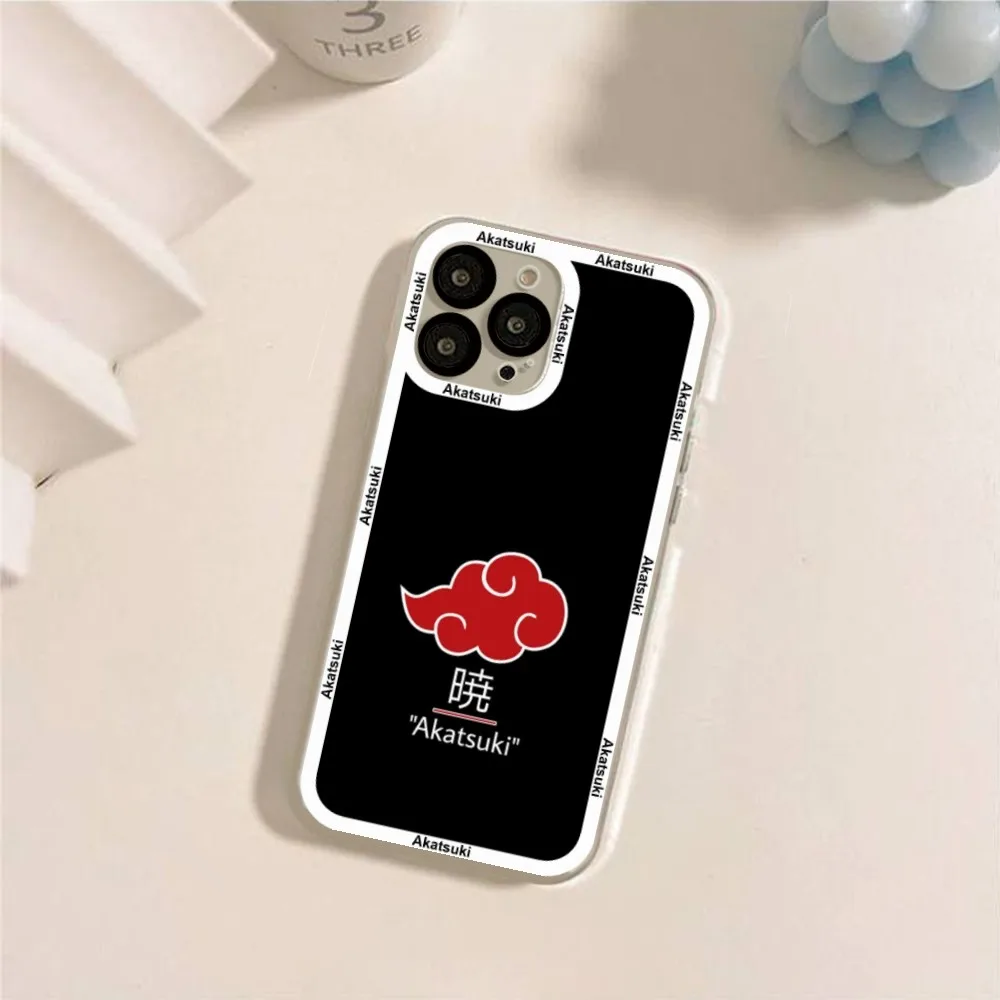 A-Akatsuki-i-N-Narutos Logo Phone Case For IPhone 11 12 13 Mini Pro Max 14 Pro Max Iphone15 15promax Case Shell Funda Cover